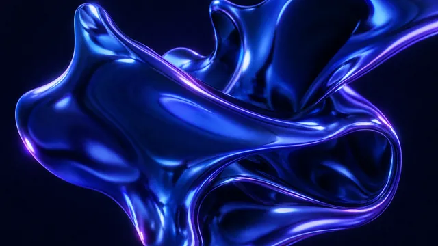 Abstract kinetic typography artwork with spectral gradients